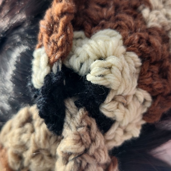 Handmade Crochet Twist Headband Ear Warmer and Wrist Warmer Cuffs Set